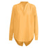 Women's V-neck Long Sleeve Solid Color